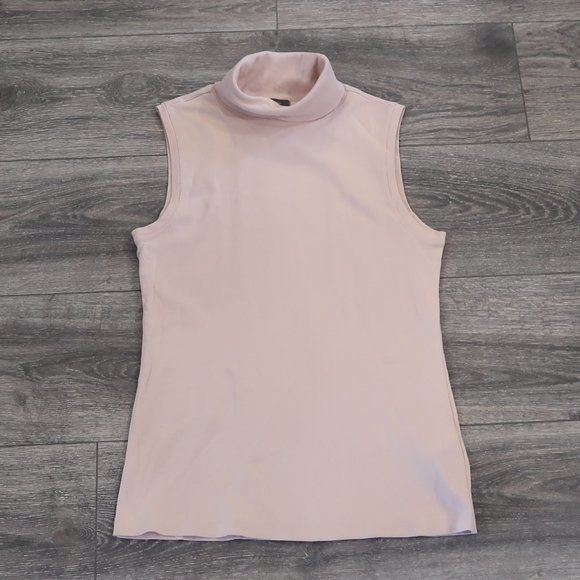 Montego Tops - 🔥Turtleneck Tight Fitted/Stretchy Sleeveless Shirt-L Pink Montego Tank Top
